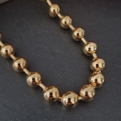 Pulseira Aço Inox Brilhantes Vermelhos - Dourada