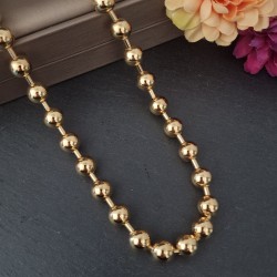Pulseira Aço Inox Brilhantes Vermelhos - Dourada