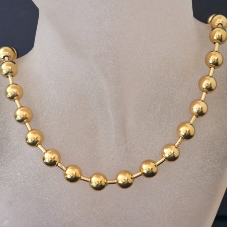Pulseira Aço Inox Brilhantes Vermelhos - Dourada