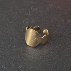 Pulseira Aço Inox Brilhantes Vermelhos - Dourada