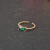 copia de copia de copia de copia de Anel Deluxe Oval Zircónia Castanha - Dourado