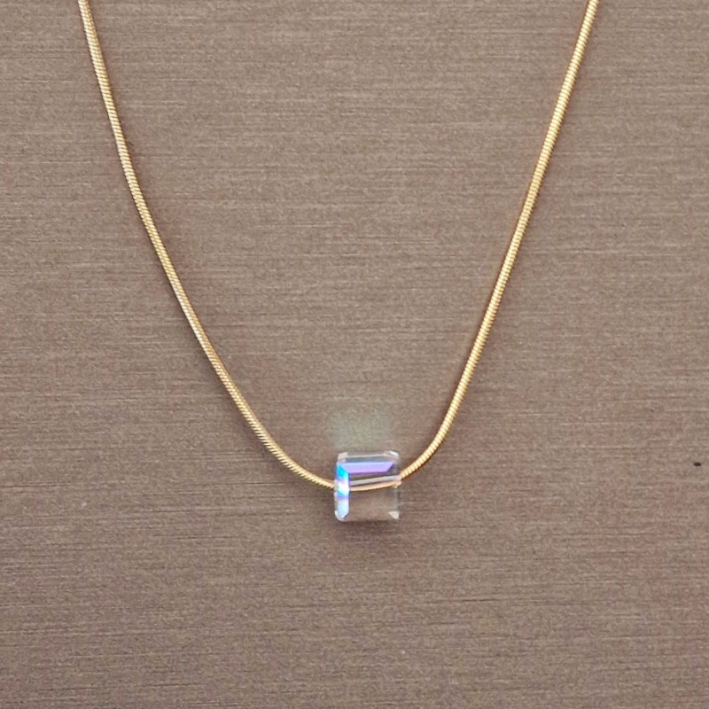 Pulseira Aço Inox Brilhantes Vermelhos - Dourada Pulseira Aço Inox Brilhantes Vermelhos - Dourada