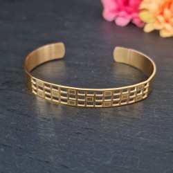 copia di Pulseira Aço Inox 5 Pérolas - Dourada