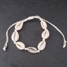 Kopie Pulseira Buzios com Buzio Central Dourado e Fecho Ajustável Macramé - Preto