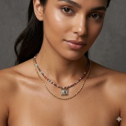 copie de copie de copie de copie de Fio de Algodão com Motivos Verão - Azul Mar